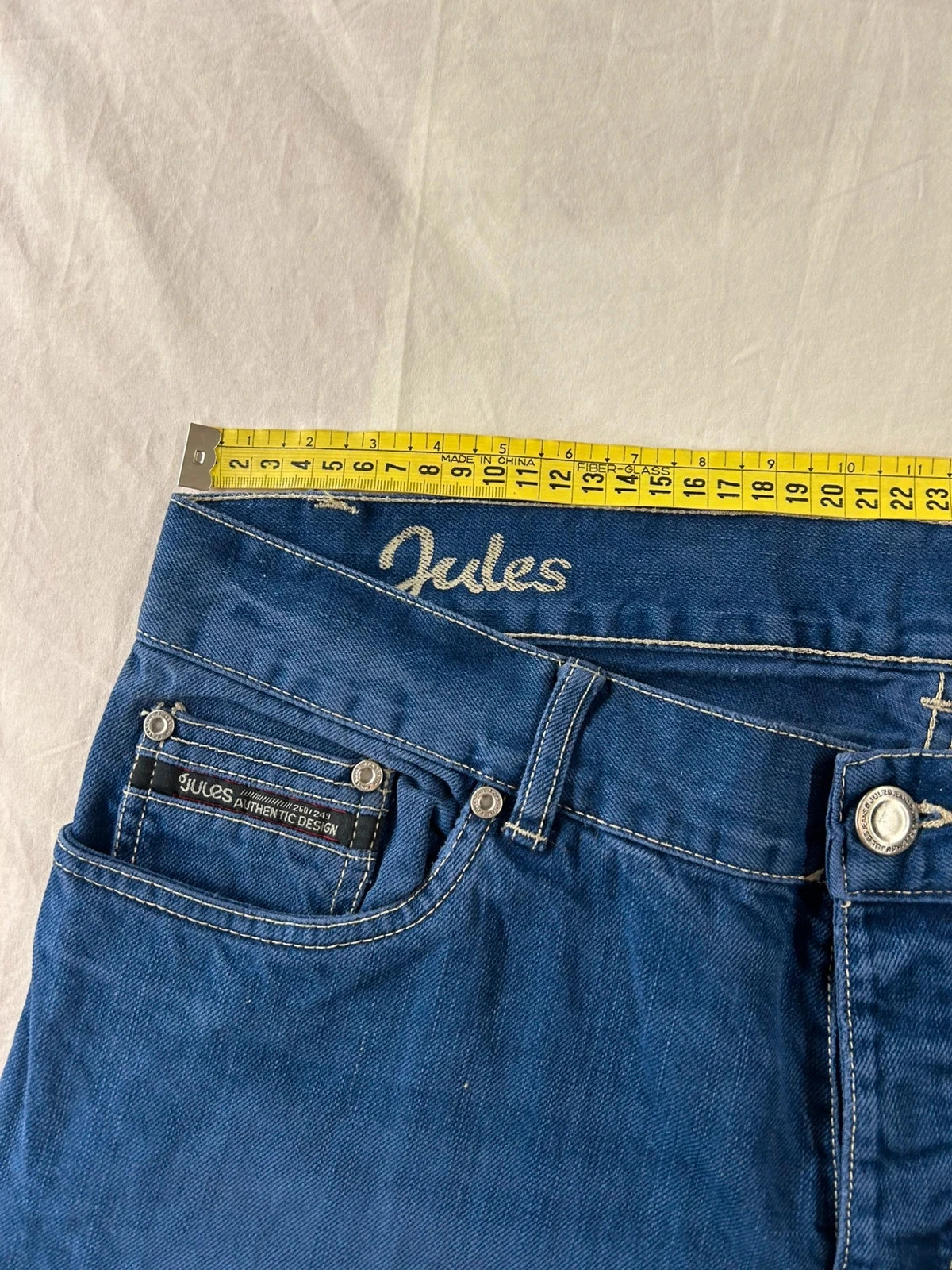 Rechte jeans in marineblauw Jules vintage werkkleding – photo 9